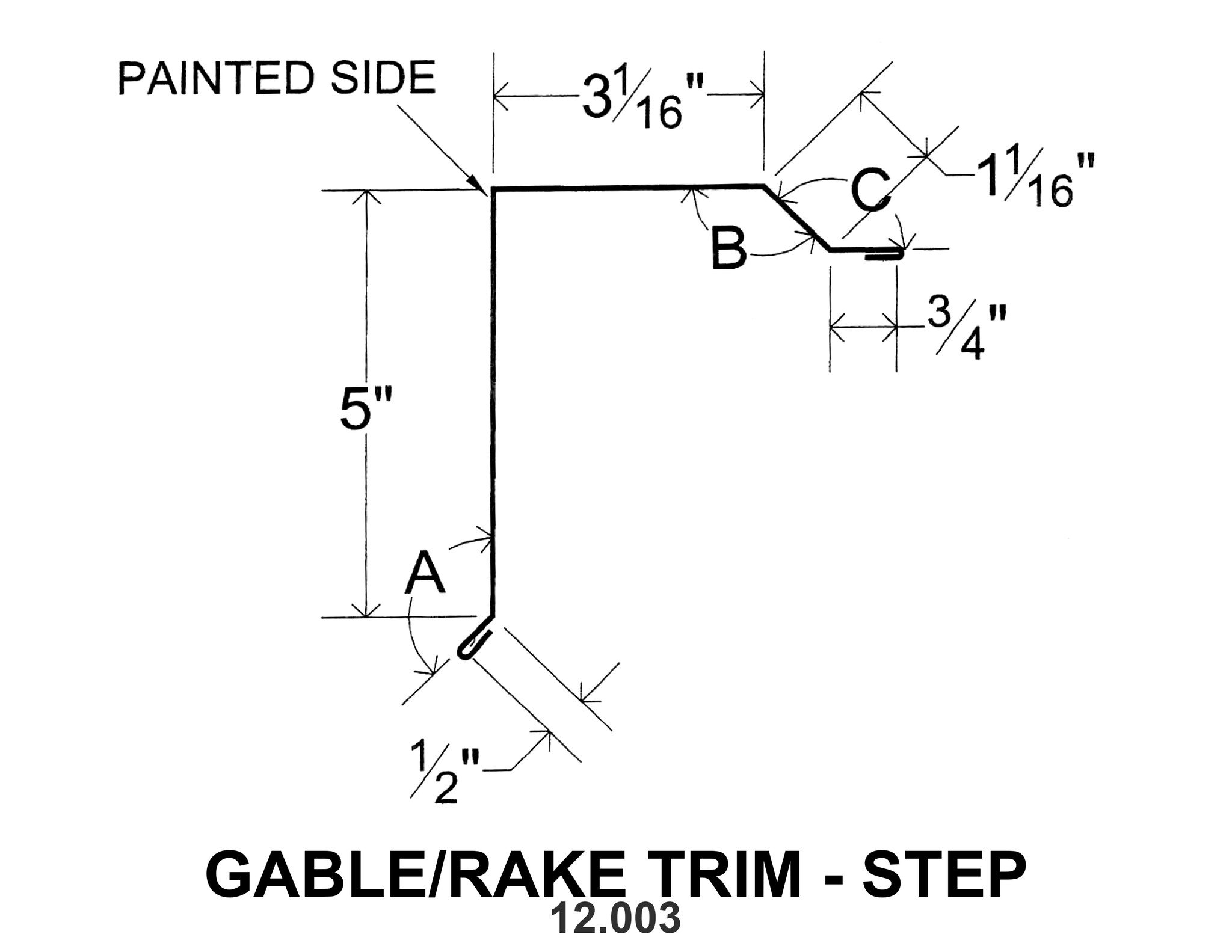 GABLE/RAKE TRIM - STEP 12.003