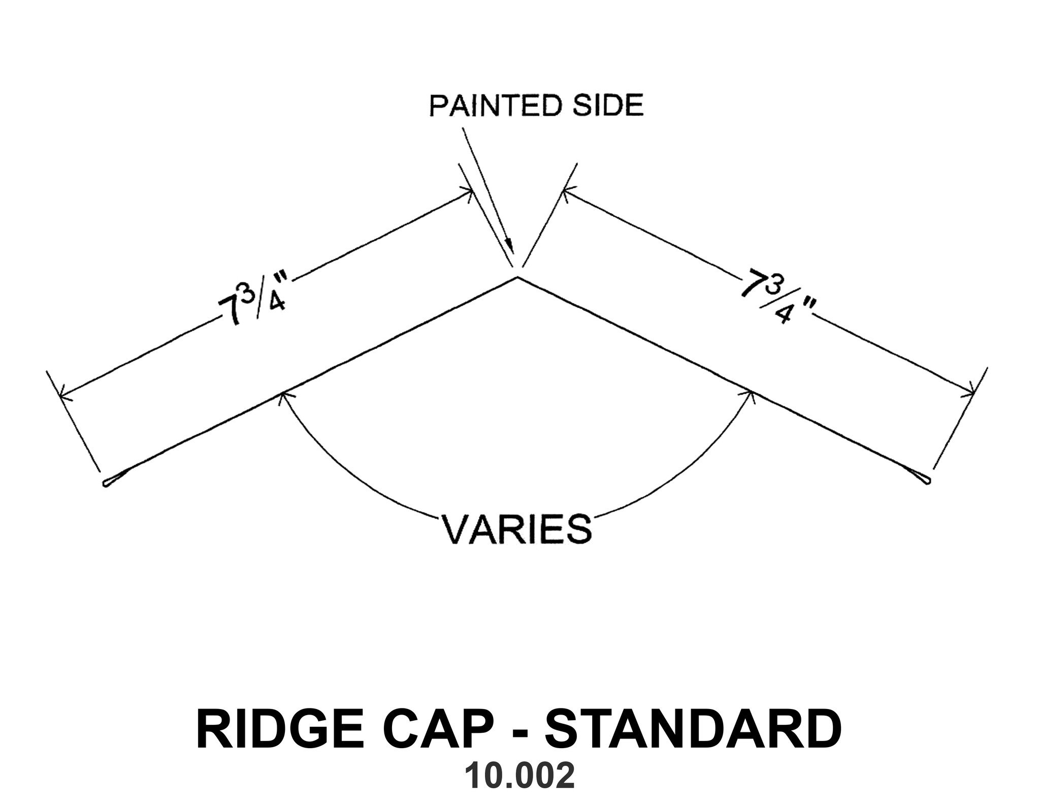 RIDGE CAP - STANDARD 10.002