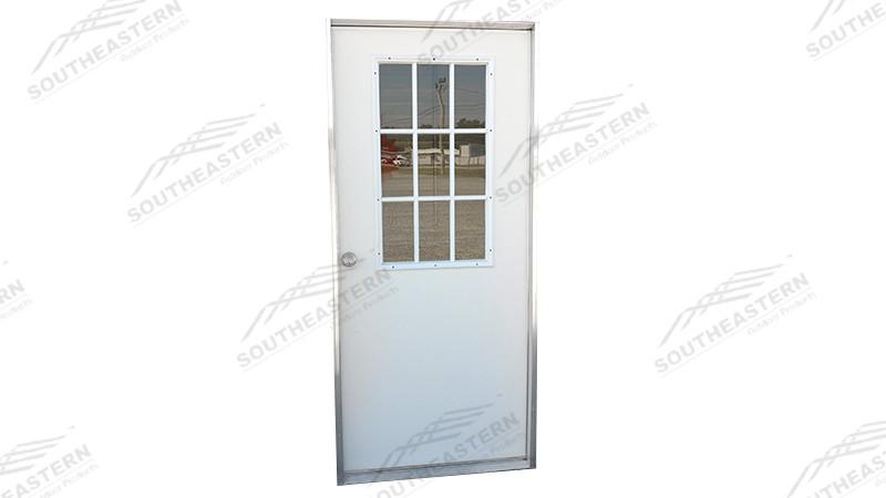 9-Lite Steel Prehung Door Unit