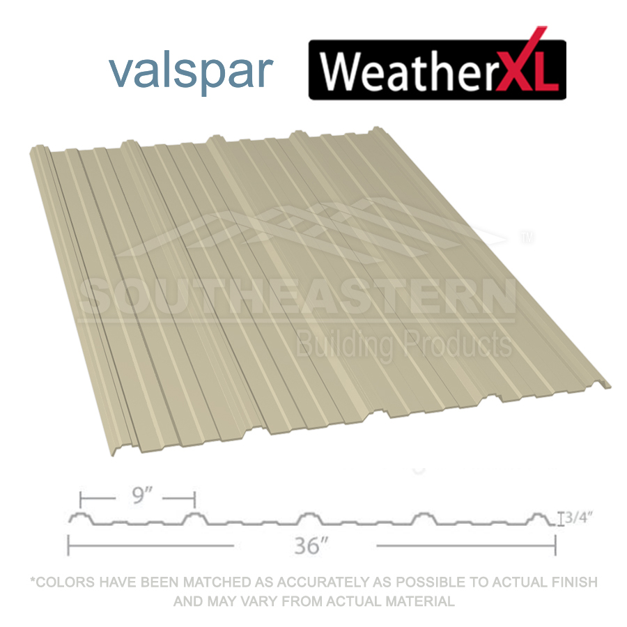 40 Yr Valspar Weather XL (26 Gauge) - Black - Southeastern Building ...